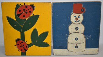 (2) VINTAGE CHILDCRAFT CHILDRENS PUZZLES