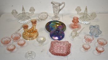 LOT MISC. DEPRESSION GLASS & OTHER