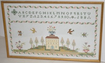 20TH CENT NEEDLEWORK SAMPLER