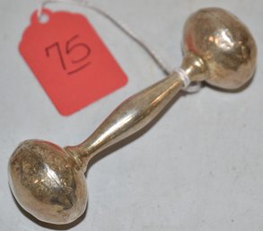 STERLING BABY RATTLE