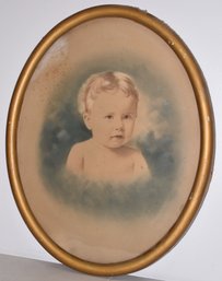 VINTAGE COLORED PRINT OF YOUNG BOY