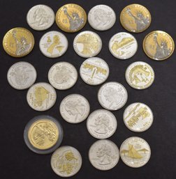 8.50 FACE QUARTERS & 1 DOLLAR COINS