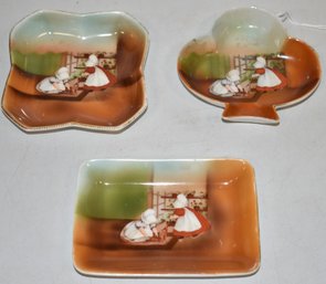 (3) ROYAL BAYREUTH SUNBONNET BABIES DISHES