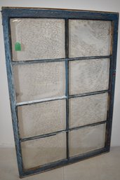 8 PANE WOODEN FRAMED WINDOW