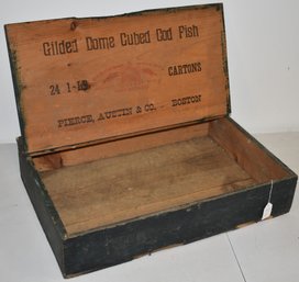 VINTAGE PAINTED ADVERTISING CRATE
