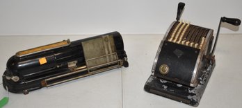 (2) VINTAGE CHECK WRITTERS