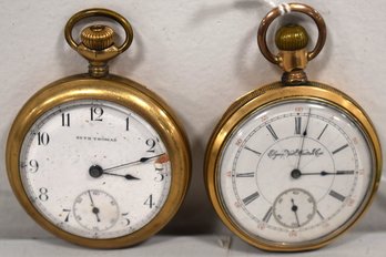 (2) GOLD FILLED POCKET WATCHES