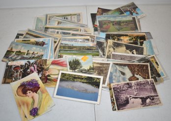 120 VINTAGE POSTCARDS
