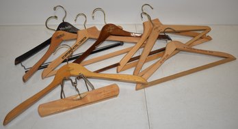 (8) VINTAGE WOODEN COAT HANGERS
