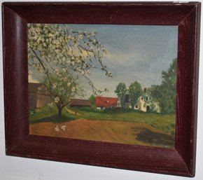 LOUISE SEAWALL FARMHOUSE LANDSCAPE PAINTING