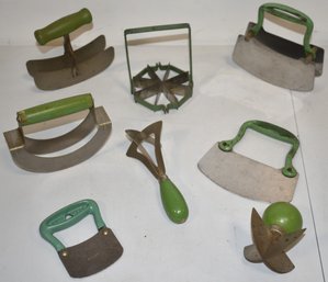 (8) VITNAGE GREEN HANDLED CHOPPERS