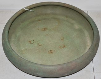 MATTE GREEN ART POTTERY BOWL