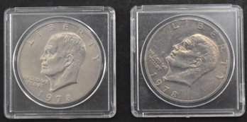 (2) 1978 EISENHOWER DOLALR COINS