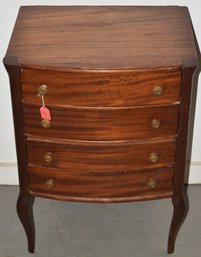 CUSTOM 4 DRAWER STAND W/ BOW FRONT