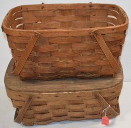 (2) VINTAGE SPLINT BASKETS