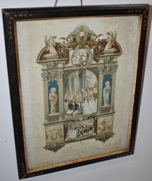 EARLY VINTAGE 20TH CENT MARRIAGE CERTIFICATE