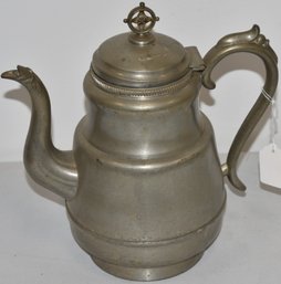 R. DUNHAM PEWTER TEA POT
