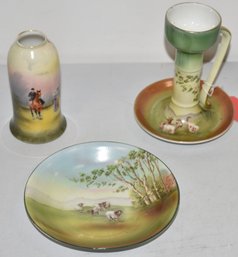 (3) ROYAL BAYREUTH SCENIC PC'S