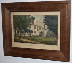 FRAMED N. CURRIER LITHOGRAPH