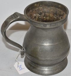 ENGLISH PEWTER PINT MEASURE