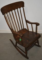 19TH CENT PINE LINCOLN ROCKER