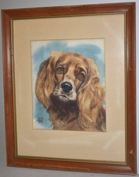 WATERCOLOR OF DOG