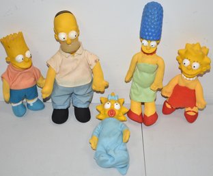 VINTAGE SIMPSONS PLUSH DOLL SET