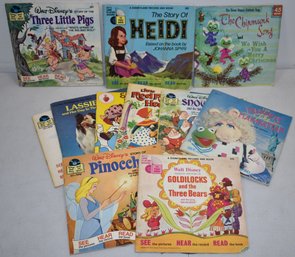(11) VINTAGE CHILDRENS RECORD BOOKS