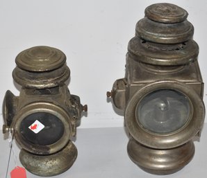 (2) EARLY AUTOMOTIVE LAMPS