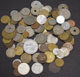 BAG LOT  FOREIGN COINS
