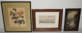 (3) FRAMED PC'S OF ART