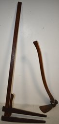 (2) ANTIQUE LOGGING TOOLS