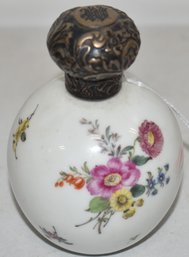 DRESDEN COLOGNE BOTTLE W/ STERLING TOP