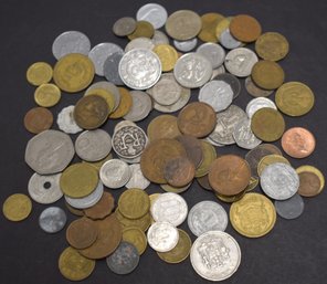 BAG LOT FOREIGN  COINS