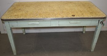 VINTAGE KITCHEN 2 DRAWER TABLE