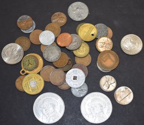 (40) MISC U.S. COINS & TOKENS