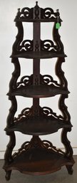 VICTORIAN WALNUT CORNER ETERGERE