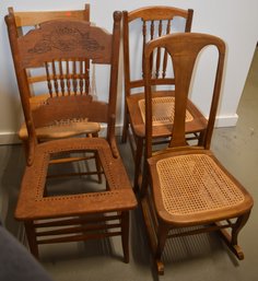 (4) ODD VICTORIAN CHAIRS & ROCKERS