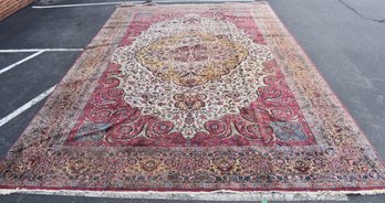 LARGE SAROUK ORIENTAL RUG