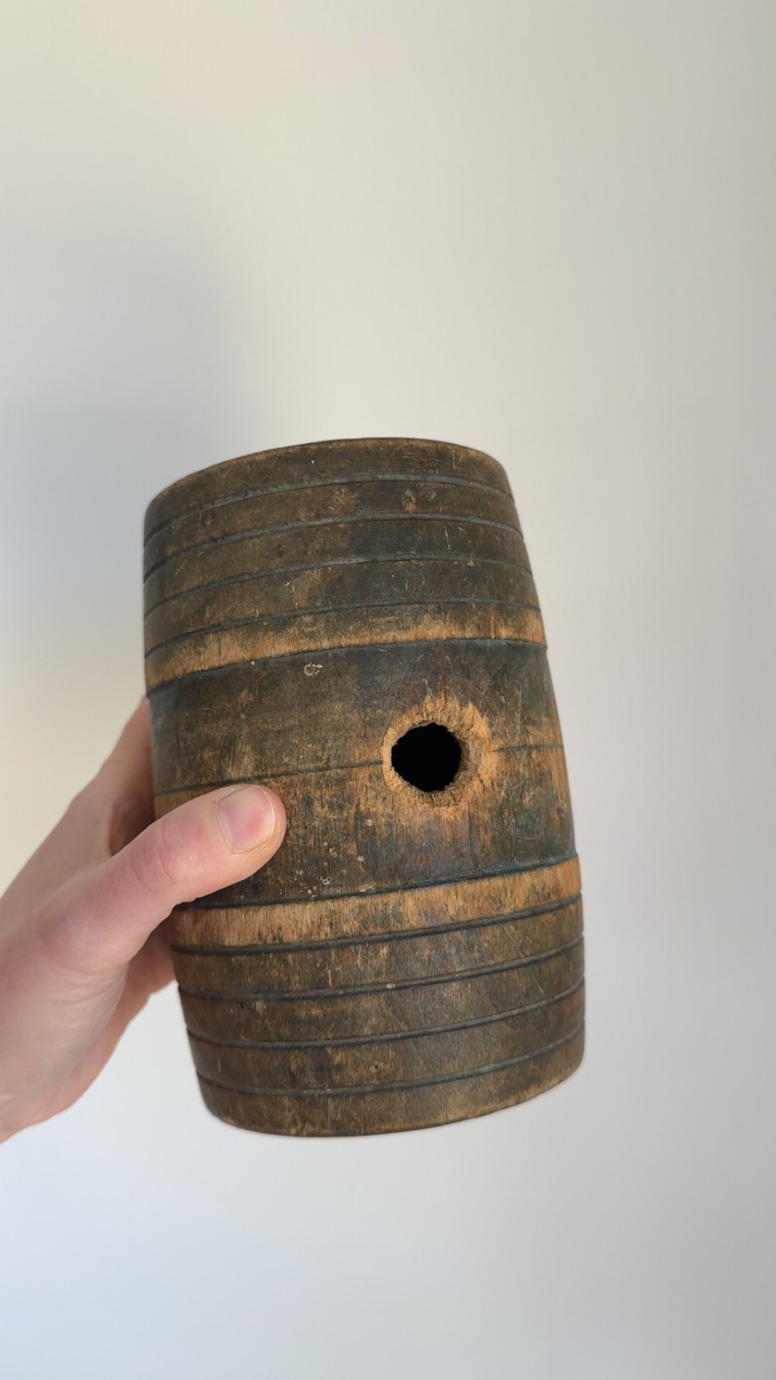 Two (2) 19th Century Wooden Powder Kegs. #5134 | Auctionninja.com