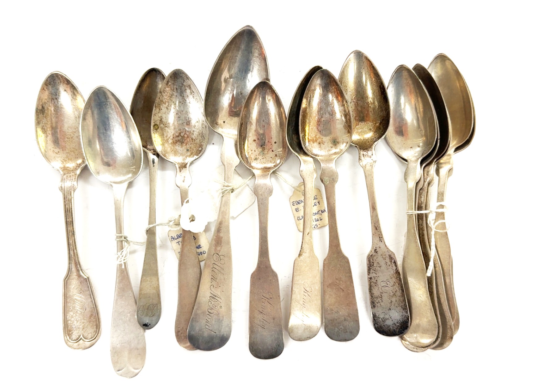 Mixture Of Fifteen Early Spoons #1111 | Auctionninja.com