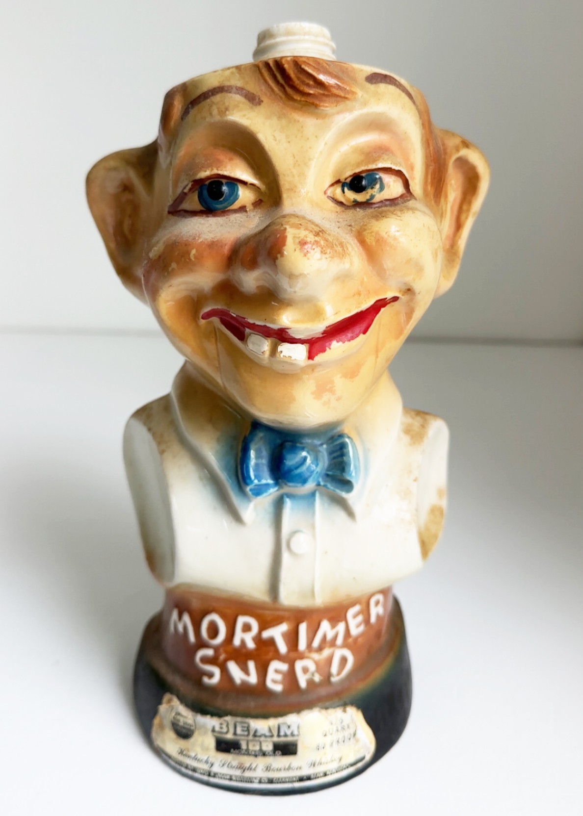 Vintage 1976 Jim Beam Whiskey Decanter, Mortimer Snerd Famous Dummy ...