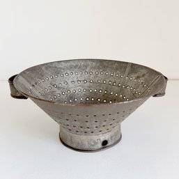 Antique Metal Colander