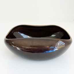 Vintage Steubenville By Russell Wright Brown Glazed Salad Bowl.