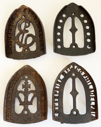 Four (4) Antique Cast Iron Trivets