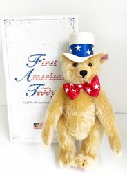 Steiff 'First American Teddy Bear' Limited Edition, Mohair Bear In A Patriotic Outfit