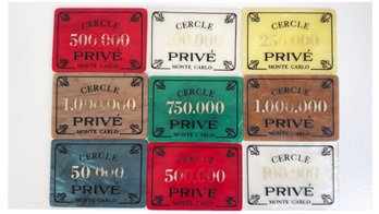 Vintage High-roller Gambling Casino Plaques. Nine (9) In Total. Monte Carlo Casino, Monaco.