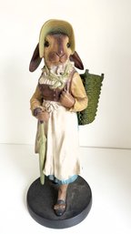 Vintage Rabbit Statue. Garden And Home Decor. 24 Inches Tall.
