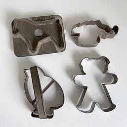 Collection Of Four (4) Vintage Cookie Cutters