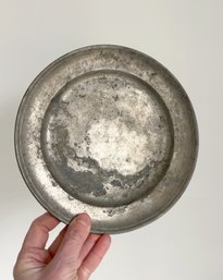 Antique Small Pewter Plate/charger